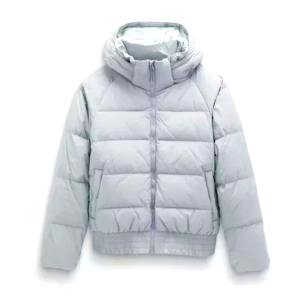 NWT PrAna EMERALD VALLEY SHORT PUFFER RESPONSIBLE DOWN JACKET COAT M GRAY